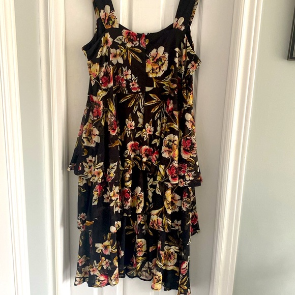 Floral Flounced Dress-2X - Picture 7 of 14